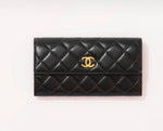 FHTH CC Long Flap Wallet with Gold Metal