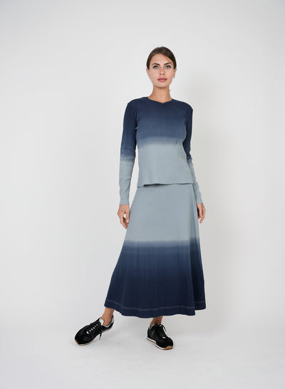 Spade Ribbed Ombre Midi Skirt (top sold separately)
