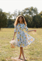 Nina Lemon Print Dress
