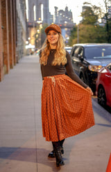 FHTH Gucci Pleated Midi Skirt