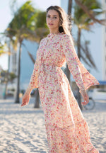 Adina Bell Sleeve Floral Maxi Dress