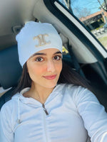 FHTH Celine Rhinestone Logo Beanie